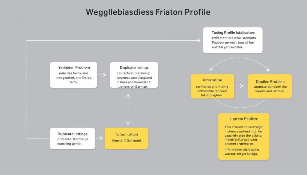 Troubleshooting-Flowchart für häufige Probleme mit Google Unternehmensprofilen